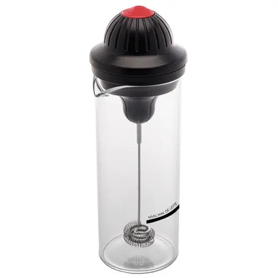 Mixer Multiuso com Copo de Vidro Borossilicato Preto 450ml Wolff