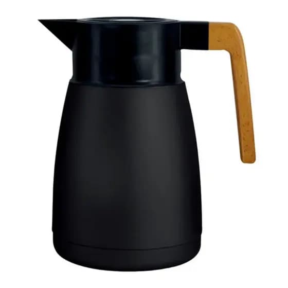 Garrafa Térmica Coffeeshop Plástico Preta 1 Litro Dynasty Full Fit