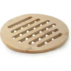 Descanso e Apoio de Panela Redondo Eco Bambu Mimo Style 15cm para Proteger Superfícies com Estilo e Funcionalidade