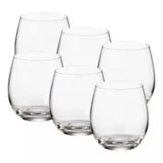 Jogo de 6 Copos Mergus em Cristal Ecológico 220ml Bohemia Full Fit