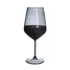 Taça Vidro Duo 490ml Preto Copa e Cia