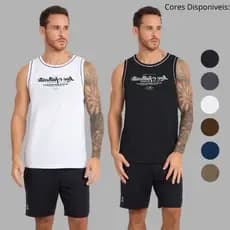 Kit 2 Regatas 100% Algodão EBNZ – Moda Masculina Treino Academia
