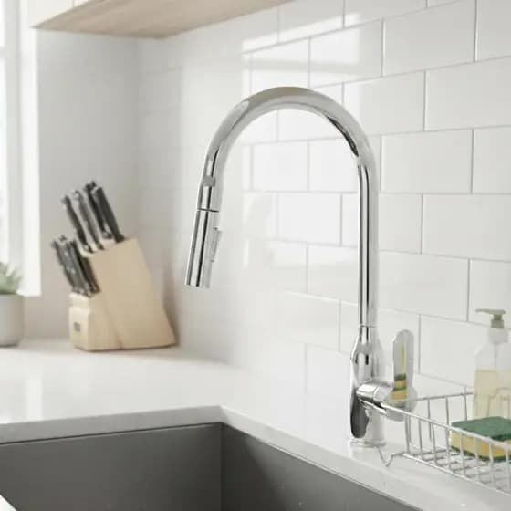 Torneira Misturador Cozinha Bancada Mesa Monocomando Cromado V127 Vimer