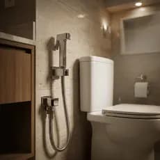 Ducha Higiênica Quadrada Mangueira Flexível 1,20 Mt Com Gatilho Metal Cromado V125 Vimer