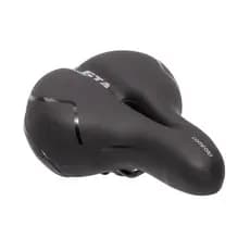Banco Selim Gel Plus 2 Molas GTA Largo Com Fita Refletiva Segurança Bicicleta Bike Mtb