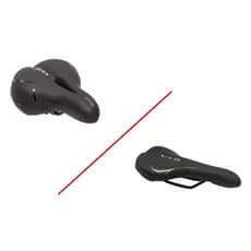 Selim Banco GTA Largo Plus Grande Confort Vazado Com Gel 2 Molas Bike Mtb Bmx