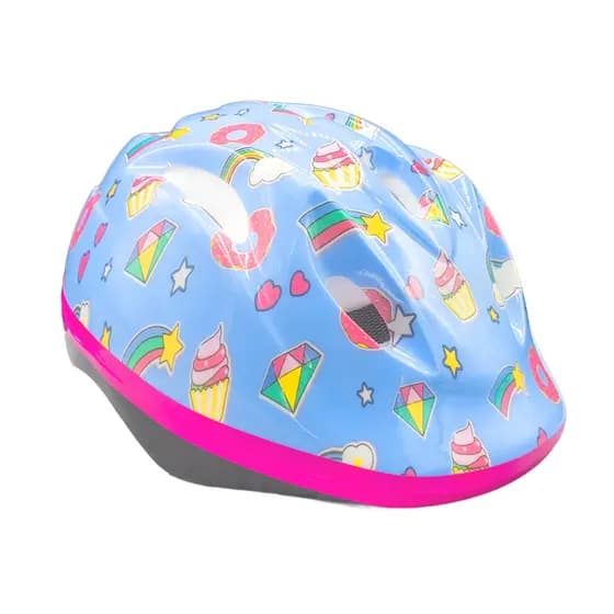 Capacete infantil 52/56cm Ventilado 8 furos C/ Regulagem GTA modelo Candy sweet