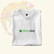 Camisa Personalizada Com Música Spotify Unissex 100% Algodão (ENVIE AS INFORMAÇÕES NO CHAT)