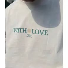 Camisa 100% Algodão Premium Estampada Amor Unissex