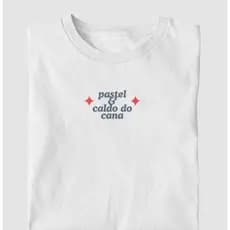 Camiseta Brasil Pastel 100% Algodão Premium Unissex