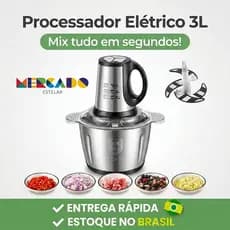 Triturador Processador De Alimentos Carne e Legumes Multiprocessador Elétrico 2 Modos 110v-220v