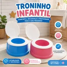 Penico Infantil Redutor de Assento Infantil Troninho Infantil Com Tampa Desfraude
