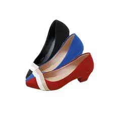 Sapato Scarpin Feminino Salto Baixo Tradicional Com Laço Donna Santa