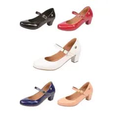 Sapato Scapin Bico Redondo Tamanhos Especiais Estilo Boneca