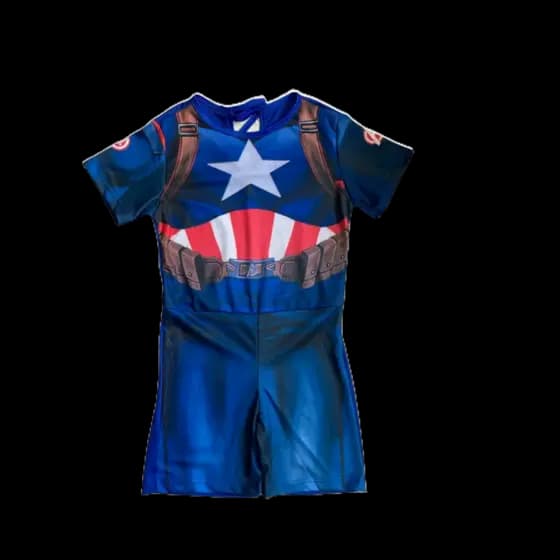 Fantasia Infantil Capitão America Menino Escudo