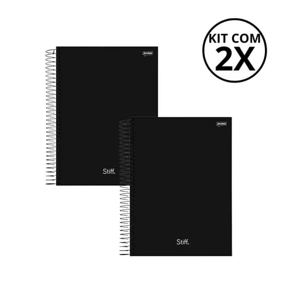 Kit Com 02 Cadernos Universitario 15 Matérias Stiff - Jandaia KITS:KIT 14