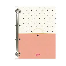 Caderno Argolado Colegial 80 Folhas 90g/m²-JANDAIA Capa:Dots & Spots