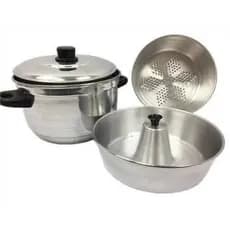 Panela 3 em 1 pudim cozinhar legumes a vapor  e outras receitas