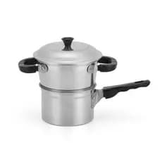 Cuscuzeiro Individual Pequeno Alumínio 12cm