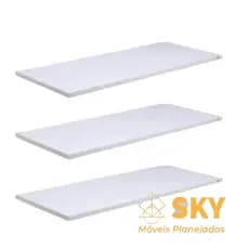 KIT 3 PRATELEIRAS FLUTUANTES EM MDF 15mm - 30x15cm Com Kit Instalação - DECORAÇÃO