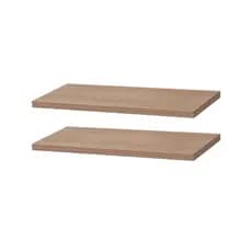 JOGO 2 PRATELEIRAS 120x20cm  EM MDF 15mm - MADEIRADO/CARVALHO  + Suporte Invisível