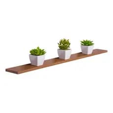 Prateleira Freijó 120x15 ou 120x10 15mm 100% MDF Com suporte invisível
