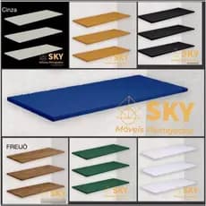 PRATELEIRAS E NICHOS EM MDF (2pcs 84,5x50 brancas) - SOB MEDIDA - SOLICITAR ORÇAMENTO PELO CHAT