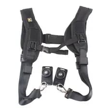 Alça Dupla de Ombro Colete Quickstrap para Câmera Fotográfica DSLR Filmadora Fotógrafo Profissional