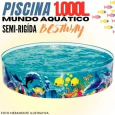 PISCINA BESTWAY MUNDO AQUÁTICO FUNDO DO MAR. MEDIDAS 1.83M X 38CM.