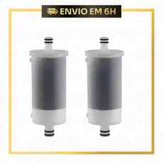 Kit 2 Refil Universal Para Filtro Torneira Vela Carvão ativado Pró-saúde