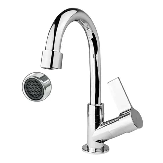 Torneira Lavatório Cromada 1/4 Volta Bica Móvel 360° Econômica Banheiro Luxo ABS