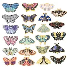 Broches Bonitos Borboleta Série Esmalte Alfinetes Lapela Roupas Crachás Cartoons Acessórios De Moda