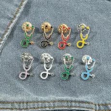 Estetoscópio Broche Crachá Mochila Acessórios Decorativos