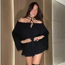 Conjunto duas peças com babados e blusa tomara que caia ciganinha deolane