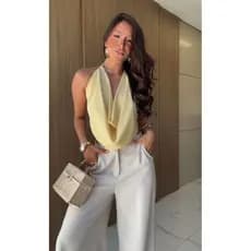 blusa multiformas tecido chifon varias maneiras de usar super confortavel e frsco