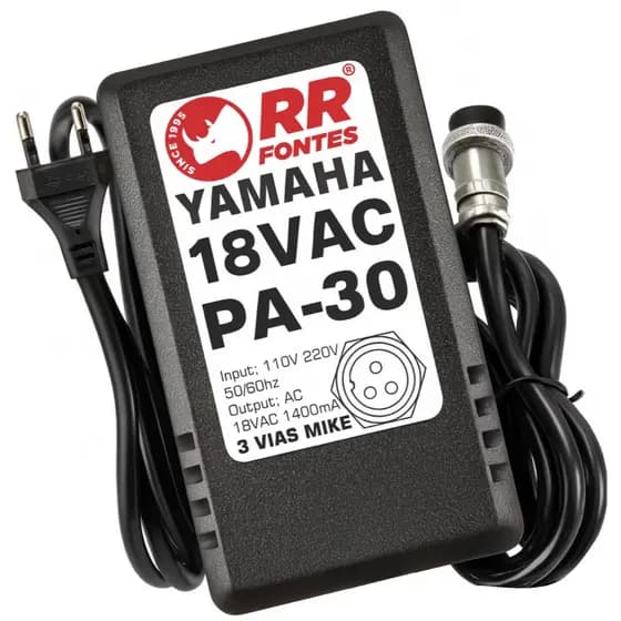 Fonte AC 18V 1.4A Para Mesa De Som Mixer Yamaha PA-30