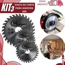 Combo 3/2/1 Disco de Corte Widea 110x22,23MM 30 Dentes para Madeira para Serra Circular Esmerilhadeira