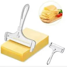Fatiador Cortador  de Frios Queijo e Manteiga Regulável manual de Aço inoxidável   Multifuncional Utensílios de cozinha