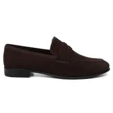 Mocassim Loafer Centuria Couro Nobuck Cafe