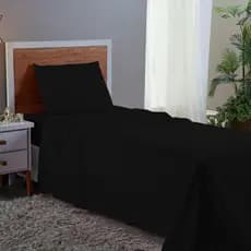 Jogo De Lençol Micro Fibra Solteiro 3 Pecas Roupa de Cama Premium Cores Lisas