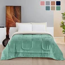 Coberdrom King Lã Sherpa Sintetica Pele Carneiro Manta Alta Queen Grosso  Antialergico Soft Flannel