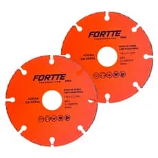 Kit 2 Discos Tungstenio Corte Madeira Para Esmerilhadeira