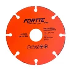 Disco Tungstênio Corte Madeira 110mm Esmerilhadeira