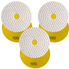 KIT 3 Lixa Diamantada Brilho d Agua Grão 100 Para Mármore Granito Porcelanato Marmoraria