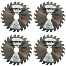 KIT 4 DISCOS SERRA WIDEA PARA CORTAR MADEIRA 110mmX20mm - 24 DENTES
