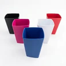 Conjunto 145 Copos Quadrado Plásticos 350 ml