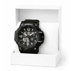Relogio Masculino A Prova d'Água Esportivo Cronômetro Led Original Preto