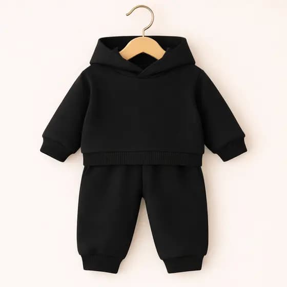 Conjunto Moletom Bebê Recém Nascido P M G GG Com Touca Algodão