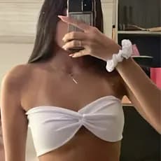 Top Cropped Faixa Feminino Nó Sem Bojo Trançado Varias Cores