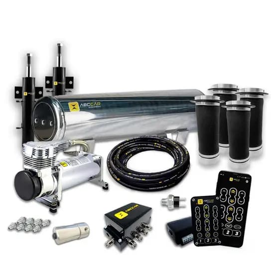 Kit Suspensão A Ar 10mm Stage 05 Abc Car Com Mangueira Prensada